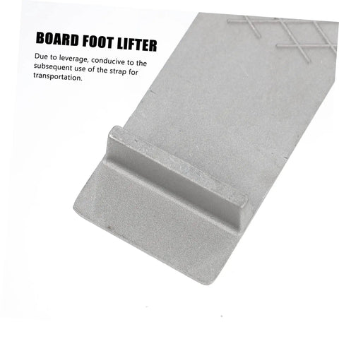 Professional Grade Heavy Duty Aluminum Alloy Furniture Lifter Tool Kit Featuring Anti Slip Leverage For Effortless Drywall Moving Window Setup With Super Slick Relocations - close-up view of board foot lifter.