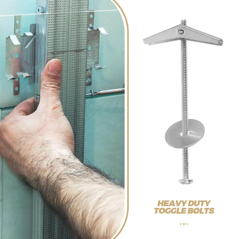 Installing 15 Pack Heavy Duty Toggle Bolts For Drywall With Wing Nut Kit Carbon Steel Hollow Wall Anchors Easy Install