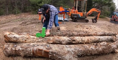 Dead On Firewood Measuring Tool And Log Line Marking Accessory With 16 Inch Rolling Wheel To Nail Perfect Chainsaw Cuts Every Time No More Guessing Solid Heavy Duty Gear