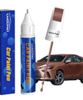 Car Paint Touch Up Pen For Deep Scratches And Rust Prevention, Easy To Use Auto Scratch Repair Tool For Quick DIY Fixes with box and bronze car