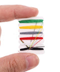 Close-up of colorful threads held in a hand, part of The Go-To 200 Piece Mini Travel Sewing Repair Kit That Slashes Tailor Bills While You Fix Snags On The Fly Without Breaking A Sweat Compact Pocket Gear For Campers Students And Travelers.