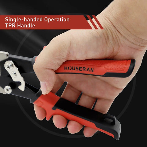 Straight Up Heavy Duty Aviation Tin Snips Set Delivers Ten Inch Straight Left And Right Cut Blades Etched With Precise Scale Marks Rock Solid CRMO Steel Construction For Quick Metal Sheet Trimming Jobs