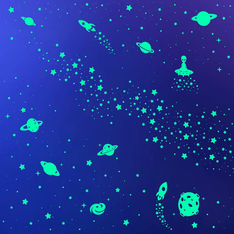 Dope Glow In The Dark Star Wall Decals Kit 260 Pieces For Ceiling And Wall Create Your Own Starry Sky With Five Pointed Stars Moon Planets