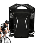 Lightweight Hydration Backpack For Running And Cycling With Built In Water Reservoir And Breathable Back Panel, cycling view