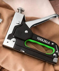 Heavy Duty Staple Gun Kit With Staples Pack For Fabric, Cable, And Wood Projects on fabric surface