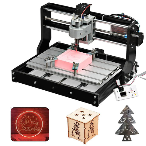 3 Axis CNC Router Kit 3018 Pro With Offline Controller Grbl Control For Plastic Wood Acrylic PVC PCB Engraving And Milling 300x180x45mm Working Area Ideal For Beginners And Hobbyists In Home Workshops For Precise Projects