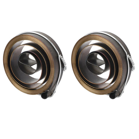 Heavy Duty Drill Press Return Spring Two Pack Chrome Plated Quill Spring For Horizontal And Vertical Bench Drills, Spring Steel