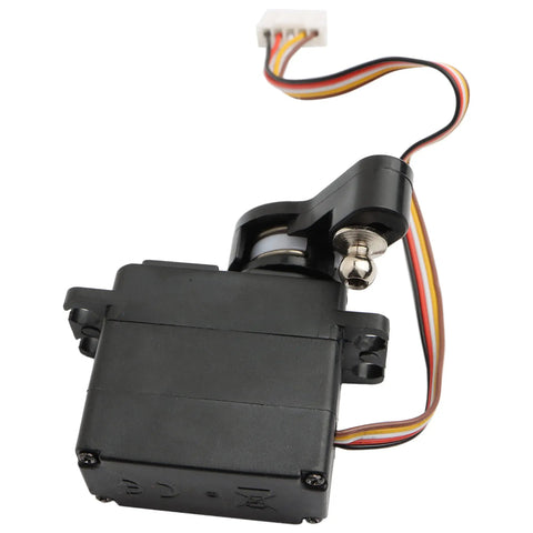 Digital RC Servo Steering Engine PX9200-21, 2.2Kg Torque, front view of black servo unit with wiring visible