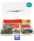 840 Piece Breadboard Jumper Wire Kit For Arduino And Prototyping, U Shape Male To Male Jumpers In 14 Lengths From 2Mm To 125Mm in box