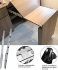 Pro Grade Full Extension Table Slide Featuring Hidden Retractable Guide Rail And Tough Aluminum Telescopic Tracks For Buttery Smooth Kitchen Countertop Upgrades Measuring Exactly 1270mm In Length with precision rails.