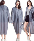 Ultra Lightweight Reusable Rain Ponchos For Adults 2 Pack With Hood Unisex Waterproof Rain Gear For Outdoors