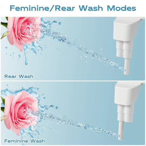 Ultra Slim Bidet Attachment With Dual Mode Wash For Toilet Easy To Install Non Electric Toilet Seat Attachment Feminine And Posterior Wash With Adjustable Water Pressure Fits Most Seats No Fuss Comfort