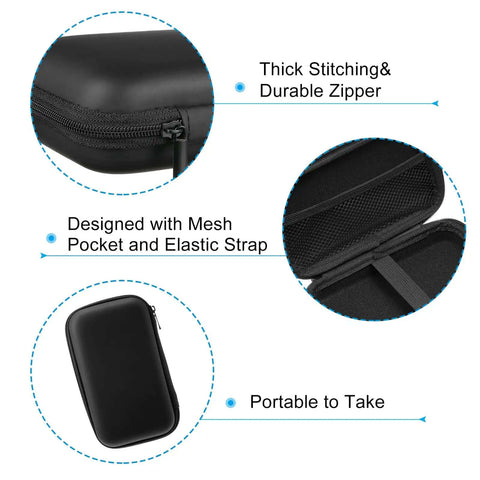 Heavy Duty Eva Hardshell Travel Organizer Case Delivers Slick Knockout Protection For Multimeters Cameras And Charger Cords Through A Tight Zipper.