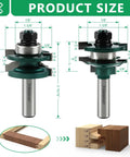 Pro Grade 3 Piece Cabinet Door Router Bit Set With One Half Inch Shank Includes Raised Panel Bits Ogee Rail And Stile Cutters diagram
