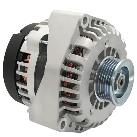 160 Amp Plug And Play Beefed Up Alternator Replacement For 2007 To 2014 Chevy Tahoe Silverado Suburban Avalanche And GMC Yukon XL Sierra 1500 2500 3500 HD Cadillac Escalade ESV EXT V6 4.3L 4.8L 5.3L And V8 6.0L 6.2L OE 40012253 front view