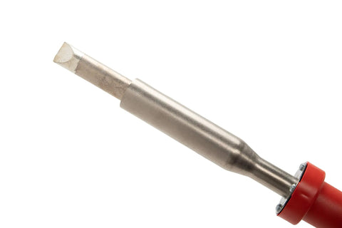 Close-up of the soldering tip of the Pro Grade 175 Watt Soldering Iron Built Like A Tank for electronics repair and DIY work.