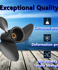 Aluminum Outboard Boat Propeller 11.75 Inch Diameter By 17 Inch Pitch, 13 Spline Tooth, Right Hand Rotation, for 40-50HP engines.