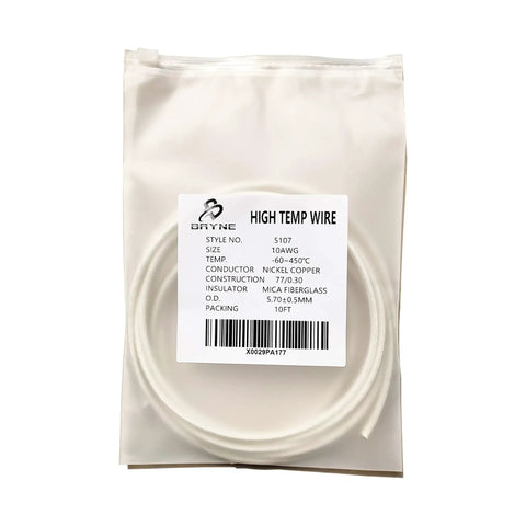 Mica Insulated High Temperature Wire With Nickel Plated Copper Conductor For Tough Environments, -60 To 450 Degree C