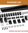 Outdoor Ready 12 Foot Exterior Sliding Barn Door Hardware Kit Box Rail Track For Outdoor Use Beefy Built To Last Heavy Duty