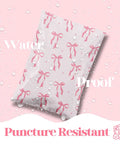 Designer Poly Mailers 6x9 Inch 100 Pack Heavy Duty Waterproof Self Seal Shipping Bags with pink bows design