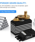 Beefy 2 Pack 25Kg Digital Servo Motor High Torque RC Servo with full metal gear and waterproof casing, shown in close-up