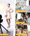 2 Pack Professional Softbox Lighting Kit 16x16 Studio Lights used in portrait, baby photography, live streaming, and product photography scenarios