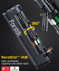F2 Master Mini Cordless Rotary Tool Kit With 25,000 RPM Brushless Hollow Cup Motor And NeoPulse Power, Revostor Hub organizer