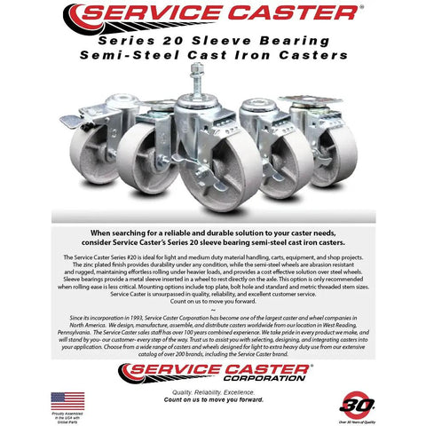Heavy Duty Swivel Casters Featuring 3 Inch Semi Steel Silver Wheels Plus A 3/8 Threaded Stem No Sweat Setup Set Of Four For Rolling Carts Furniture Workshop Gear 300 Lbs Per Wheel