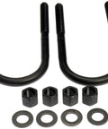 Leaf Spring Axle U Bolt Kit For Chevy And GMC Trucks And SUVs Beefy Heavy Duty Hardware black U-bolts with nuts and washers