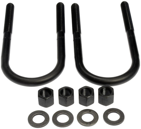 Leaf Spring Axle U Bolt Kit For Chevy And GMC Trucks And SUVs Beefy Heavy Duty Hardware black U-bolts with nuts and washers