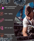 Mechanic using One Button One-Click Release Nylon Cable Tie Buckles Set 20 50 100 200 Pcs Heavy Duty Self Locking Zip Ties