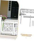 Heavy Duty Stainless Steel Pivot Hinges With Auto Close For Hidden Sliding Doors And Concealed Bookcases For Home Use Built To Last