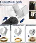 Universal Adjustable Double End Wrench For Faucets And Plumbing All In One Basin Nut Tool with ABS handle and chuck sizes