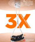 Dual Spring Cord Clips Pack No Slip Adhesive Cable Organizer for Chargers and Wires installed on wooden surface.