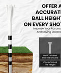 Extra Long Golf Tees 4 Or 5 Inch Pack Of 30 Unbreakable 5 Prong Pro Grade Durable Plastic Construction Driving Range Tees In White