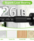 One Click Extendable Heavy Duty Tension Curtain Rod 41 To 165 Inch No Drilling Outdoor Rod 26LB load bearing