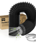 3 Inch Diesel Heater Ducting Hose, 8 Ft Flexible Nylon Exhaust Pipe For Diesel Heaters with clamps and box