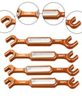 Aluminum RC Wrench Set Multi Size 3.2mm to 6.0mm tools shown with hex openings for RC cars and more, durable and lightweight.