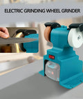 Fafeicy 200W Cordless Mini Bench Grinder Polisher, 7000Rpm Handheld Grinding Machine Fits Makita 18V-21V Battery, for metal detailing.