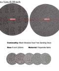 Ditch The Dust And Clog Issues With These 9 Inch Sandpaper Mesh Discs featuring polyamide fabric for orbital sanders.