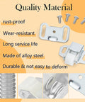 Two Pack Heavy Duty Mailbox Replacement Roller Catch Assembly Made From Durable Galvanized Steel So Your Gate Runs Slick And Stays Locked Tight Through Rough Weather with components, screws and alloy steel parts.