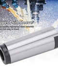 Steel Taper Drill Sleeve Reducing Adapter For Lathe And Milling Machines High Precision CNC Fixture Accessory MT3 MT5 Heavy Duty Long Life Durable Tooling Upgrade For Pro Machinists Beefed Up Setup, MT5-MT3 steel sleeve in CNC milling