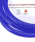 Vacuum Silicone Tubing Hose For Engine High Temperature Blue Beefy Thick Wall Five Feet Long Coiled Blue Tubing