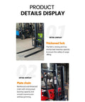 Go-To Narrow Aisle Forklift 2 Ton With Triple Mast For Tight Warehouses Built To Haul Heavy Pallets Shelf Loading Ready Real Workhorse For Industrial Material Handling And Warehouse Lifting Solutions, thickened fork and plate chain