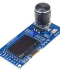 OLED Display Rotary Encoder Module With I2C Protocol For Parameter Tuning In Embedded Systems And Prototyping Handy OLED Encoders Combo For Lab Gear IoT Projects And Portable Devices, blue PCB with 0.96in OLED and EC11 knob