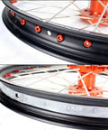 Heavy Duty Rubber Motorcycle Rim Strip 17 Inch By 1 Inch Protects Inner Tube From Spoke Nipples Durable Tire Rim Band Guards Against Punctures And Abrasion on motorcycle wheel