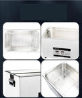 Heavy Duty Ultrasonic Cleaner With 30 Gallon Tank 40KHz 600W Heater Digital Timer for cleaning jewelry and auto parts.