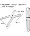 Heavy Duty Vantronik Fuse Puller Tool For Large Cylindrical Fuses And Bulbs Easy Grip Extractor Wrench dimensions 183mm for 8-22mm fuses.