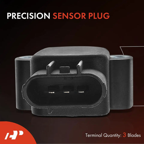 Plug And Play Throttle Position Sensor TPS For Ford And Mercury Cars And SUVs Fits Contour Escape Explorer Sport Explorer Sport Trac Freestar Mystique Ranger And Sable Models, 3-blade connector