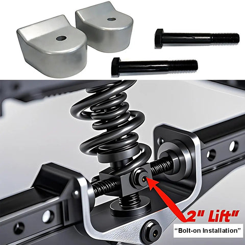 Ford F250 F350 Super Duty 2 Inch Billet Aluminum Suspension Leveling Kit 4WD Heavy Duty Bolt On Front Lift components